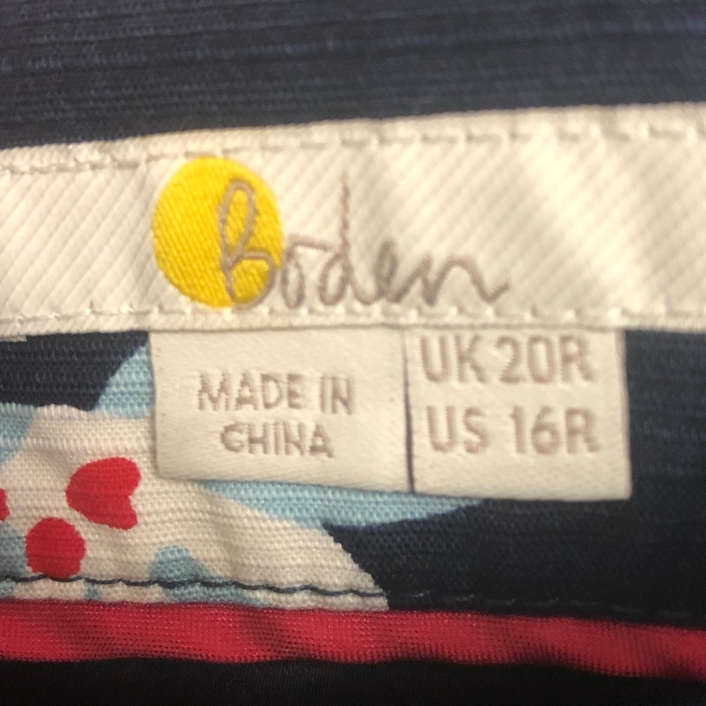 Boden Navy Floral Skirt - Picture 8 of 12